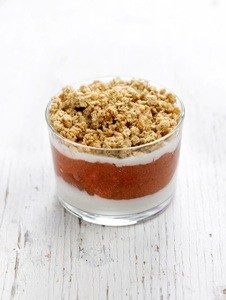 Lire la suite à propos de l’article Crumble à la compote de rhubarbe