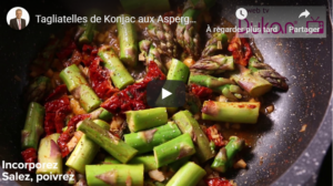 Read more about the article Tagliatelles de Konjac aux Asperges vertes (Recette Dukan)