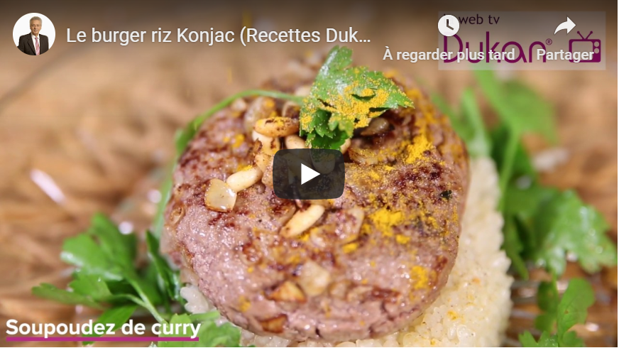 Read more about the article Le burger riz Konjac (Recettes Dukan)