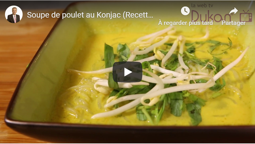 Lire la suite à propos de l’article Soupe de poulet au Konjac (Recette Dukan)