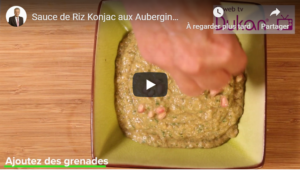 Lire la suite à propos de l’article Sauce de Riz Konjac aux Aubergines et Yaourt (Recette Dukan)