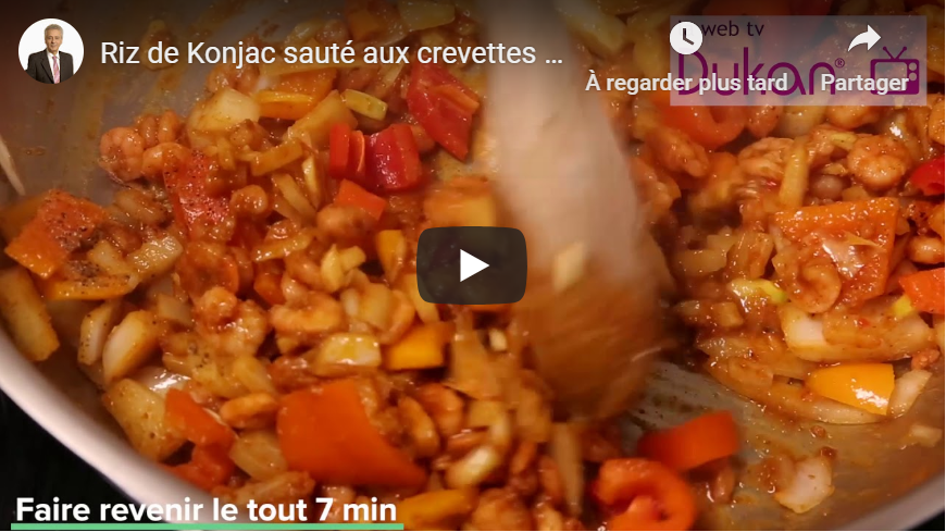 Read more about the article Riz de Konjac sauté aux crevettes (Recettes Dukan)