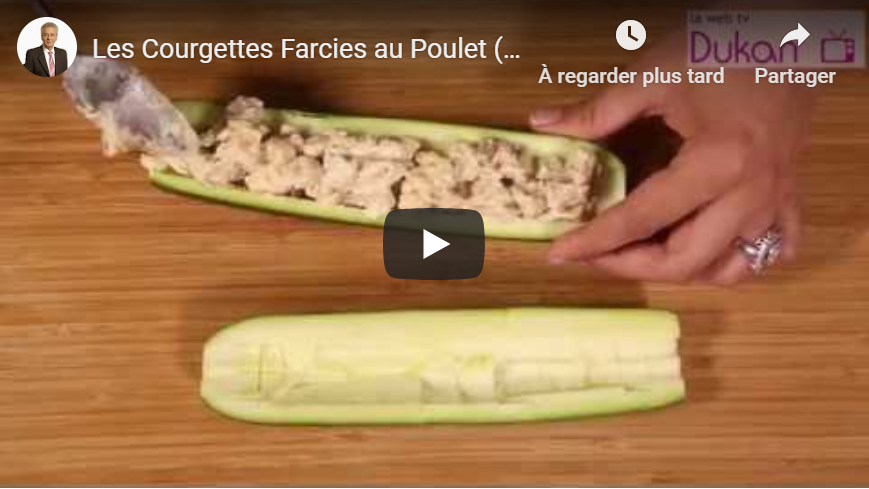 You are currently viewing Les Courgettes Farcies au Poulet (Recette Dukan)