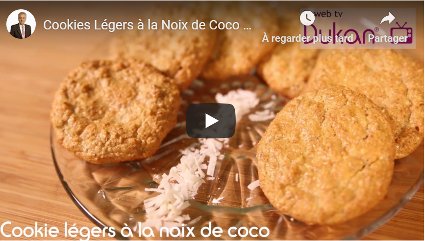 Read more about the article Cookies Légers à la Noix de Coco (Recettes Dukan)