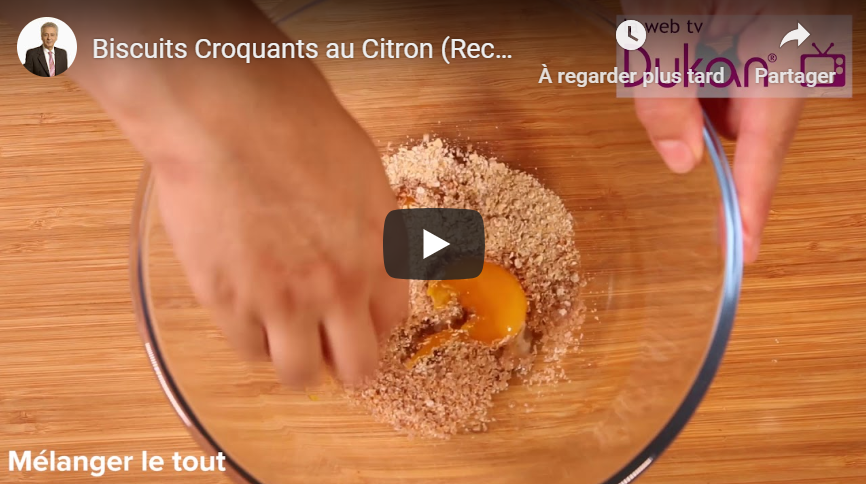 Lire la suite à propos de l’article Biscuits Croquants au Citron (Recette Dukan)