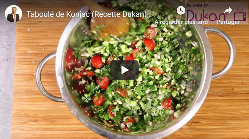 You are currently viewing Taboulé de Konjac (Recette Dukan)