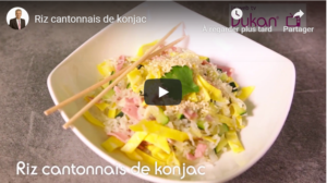 Lire la suite à propos de l’article Riz cantonnais de konjac