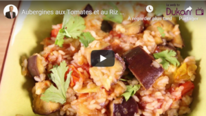 Lire la suite à propos de l’article Aubergines aux Tomates et au Riz de Konjac (Recette Dukan)