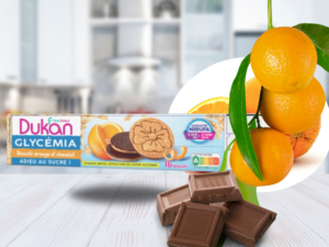 Biscuits glycémia orange et chocolat 160G – 4×4 biscuits – NOUVELLE RECETTE – NOUVEAU FORMAT