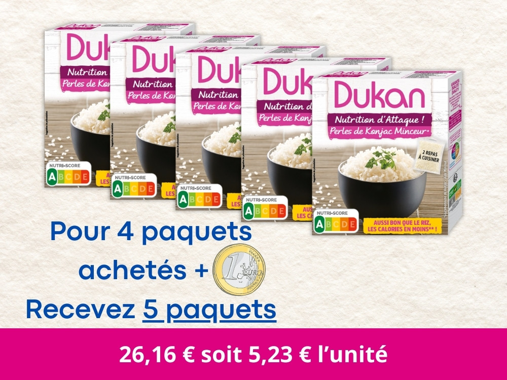 4 perles de konjac minceur-sec 100gr + 1 € = 5 Reçues