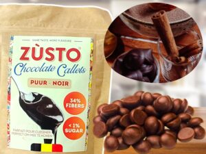 Callets de chocolat noir ZUSTO sans sucre