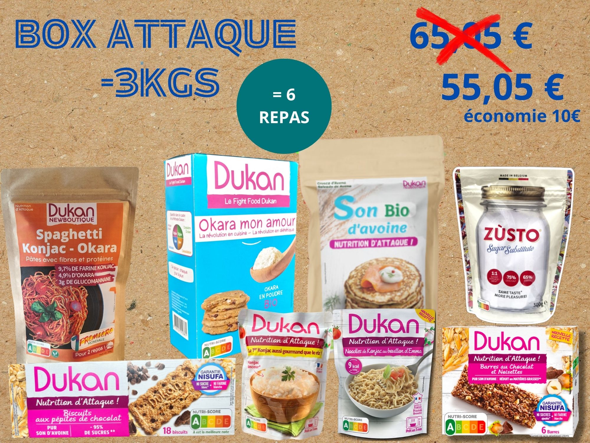 BOX ATTAQUE  OBJECTIF -3 kg