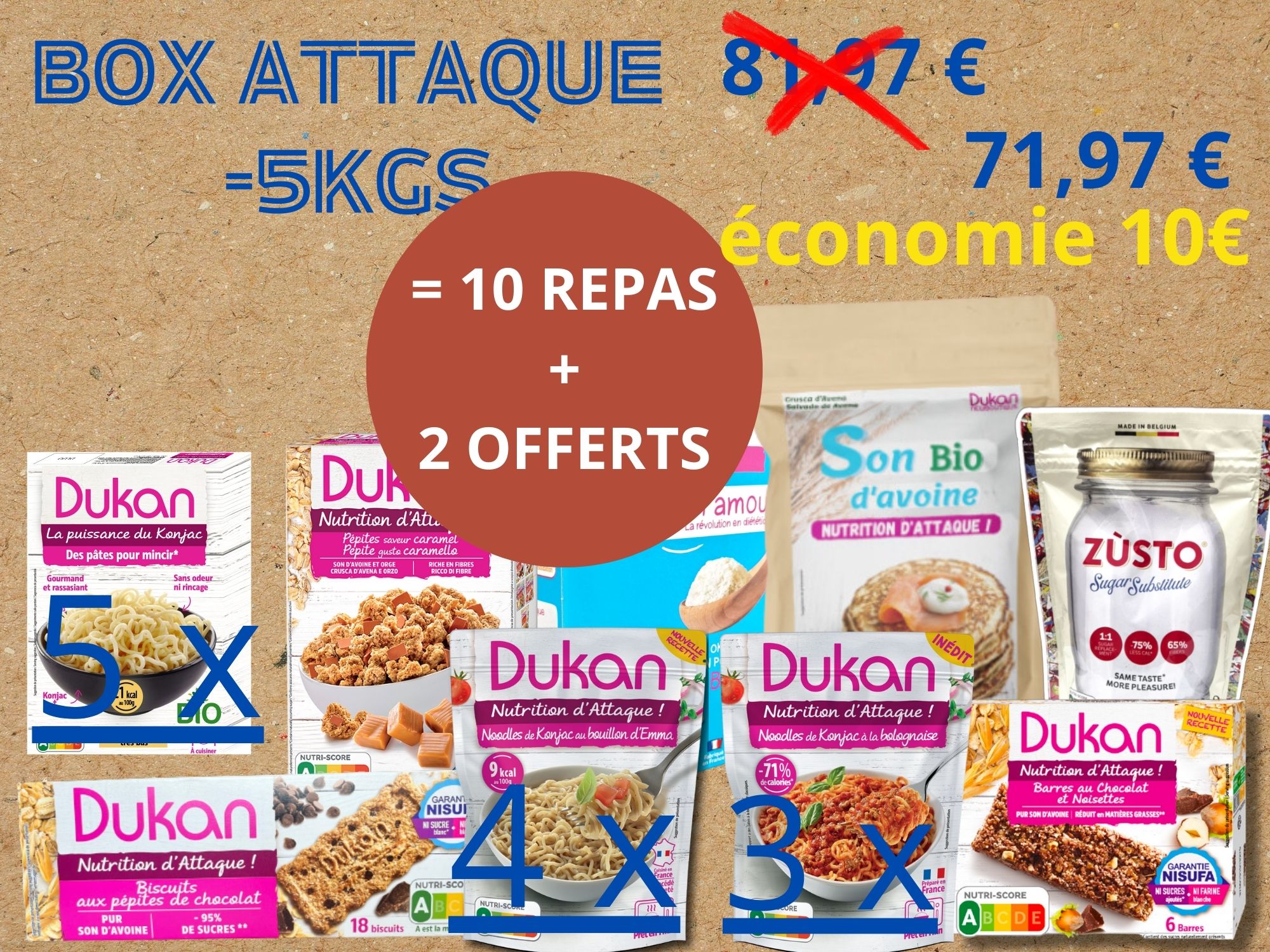 BOX ATTAQUE OBJECTIF -5 kg