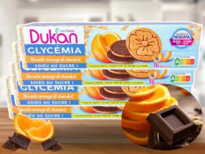 LOT DE 4 Biscuits glycémia orange et chocolat 160G – NOUVELLE RECETTE – NOUVEAU FORMAT