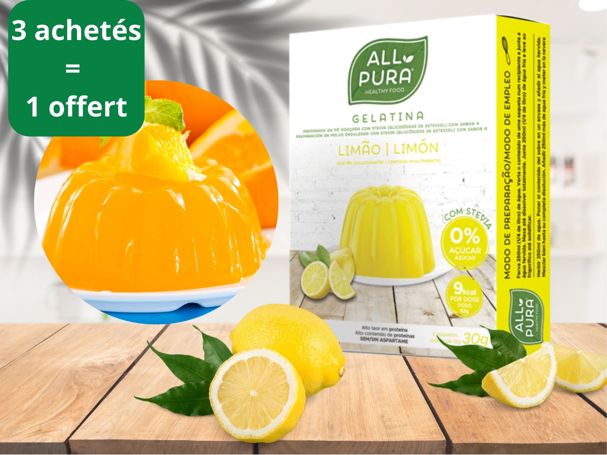 # Toujours Bon Gélatine de citron zéro sucre 3+1 OFFERT – ALL PURA DDM 31 07 2024